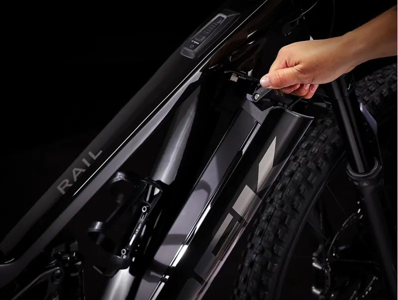 Trek Rail 9.8 XT Gen 4 Full Suspension Electric Mountain Bike 2024 in Smoke-2